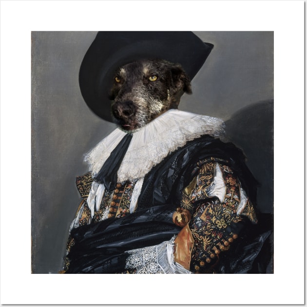 Renaissance Dog Painting Wall Art by raiseastorm